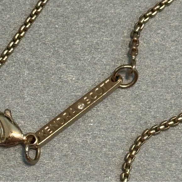 Kendra Scott Rose gold Leanor necklace drusy - Picture 6 of 7